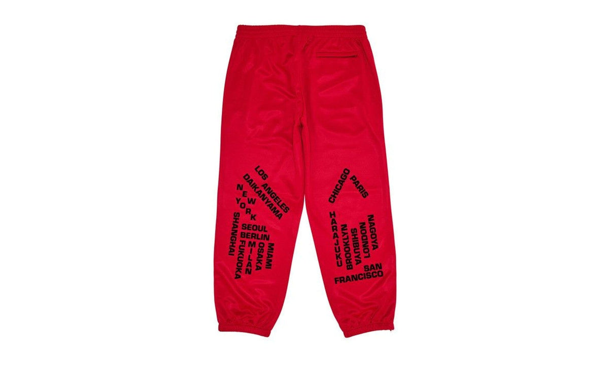 Supreme Worldwide Tricot Track Pant Red