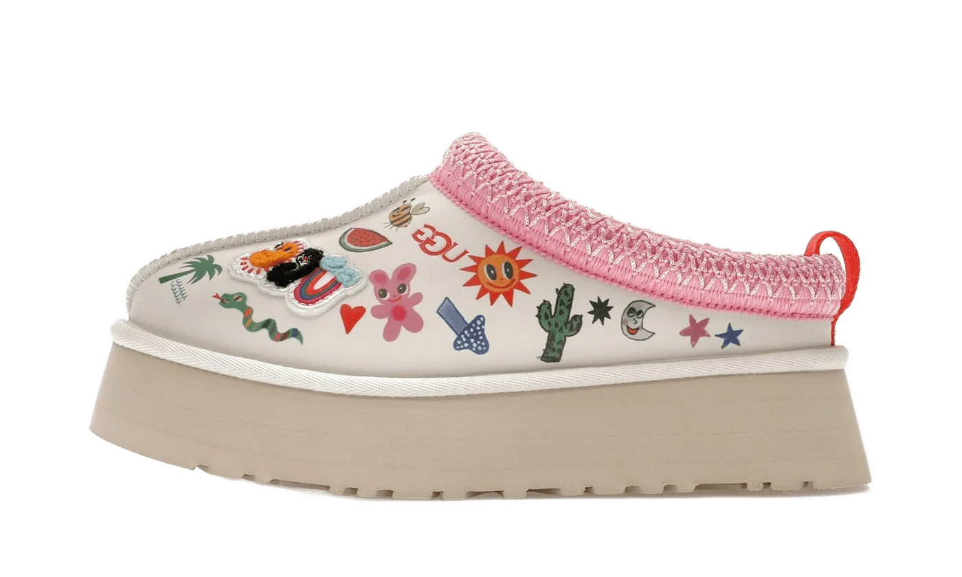 UGG Tazz Slipper Humberto Cruz Pop Sketch - 1155751-WHT