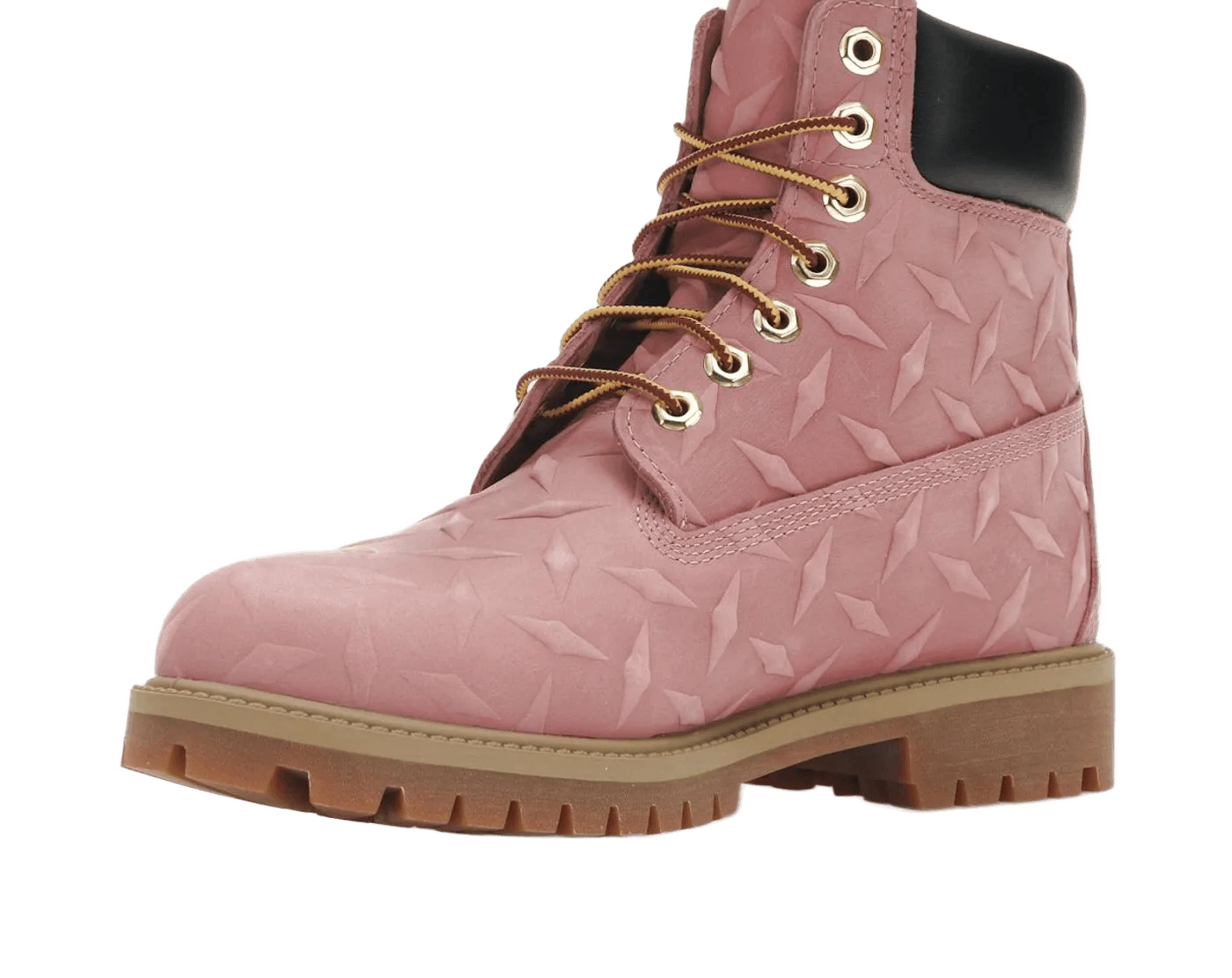 Timberland 6' Premium Waterproof Boot Supreme Diamond Plate Pink - TIMB-6PWBSD-PINK