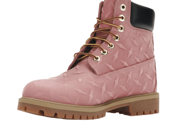 Timberland 6' Premium Waterproof Boot Supreme Diamond Plate Pink - TIMB-6PWBSD-PINK