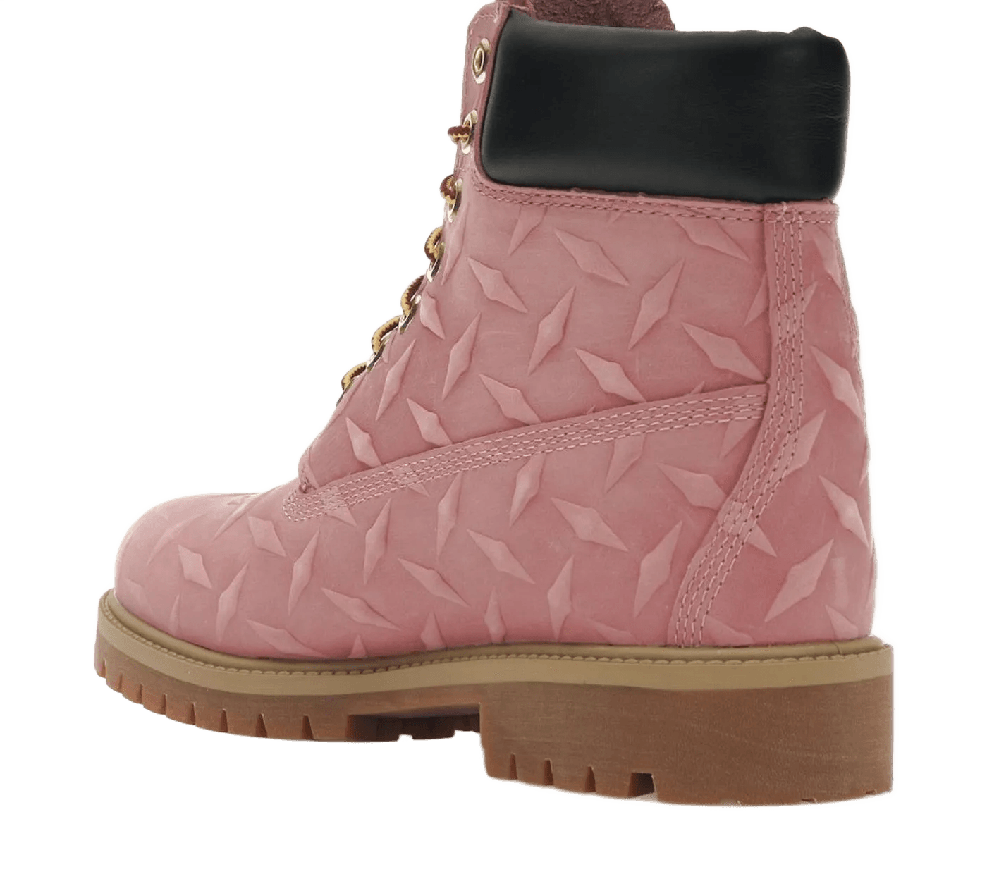 Timberland 6' Premium Waterproof Boot Supreme Diamond Plate Pink - TIMB-6PWBSD-PINK