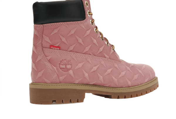 Baby pink timberlands with bow on sale