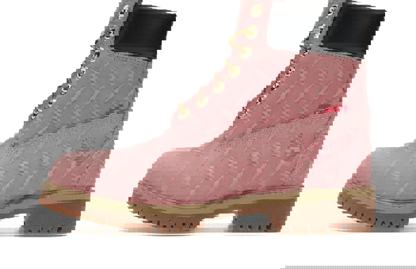 Timberland 6' Premium Waterproof Boot Supreme Diamond Plate Pink – limitierter Sneaker bei Shade Studios