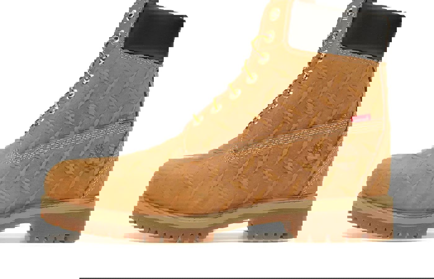 Timberland 6' Premium Waterproof Boot Supreme Diamond Plate Wheat – limitierter Sneaker bei Shade Studios