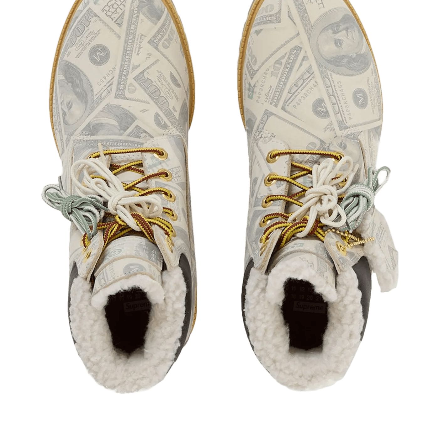 Timberland 6' Premium Waterproof Boot Supreme x MM6 Maison Margiela $100 Bills