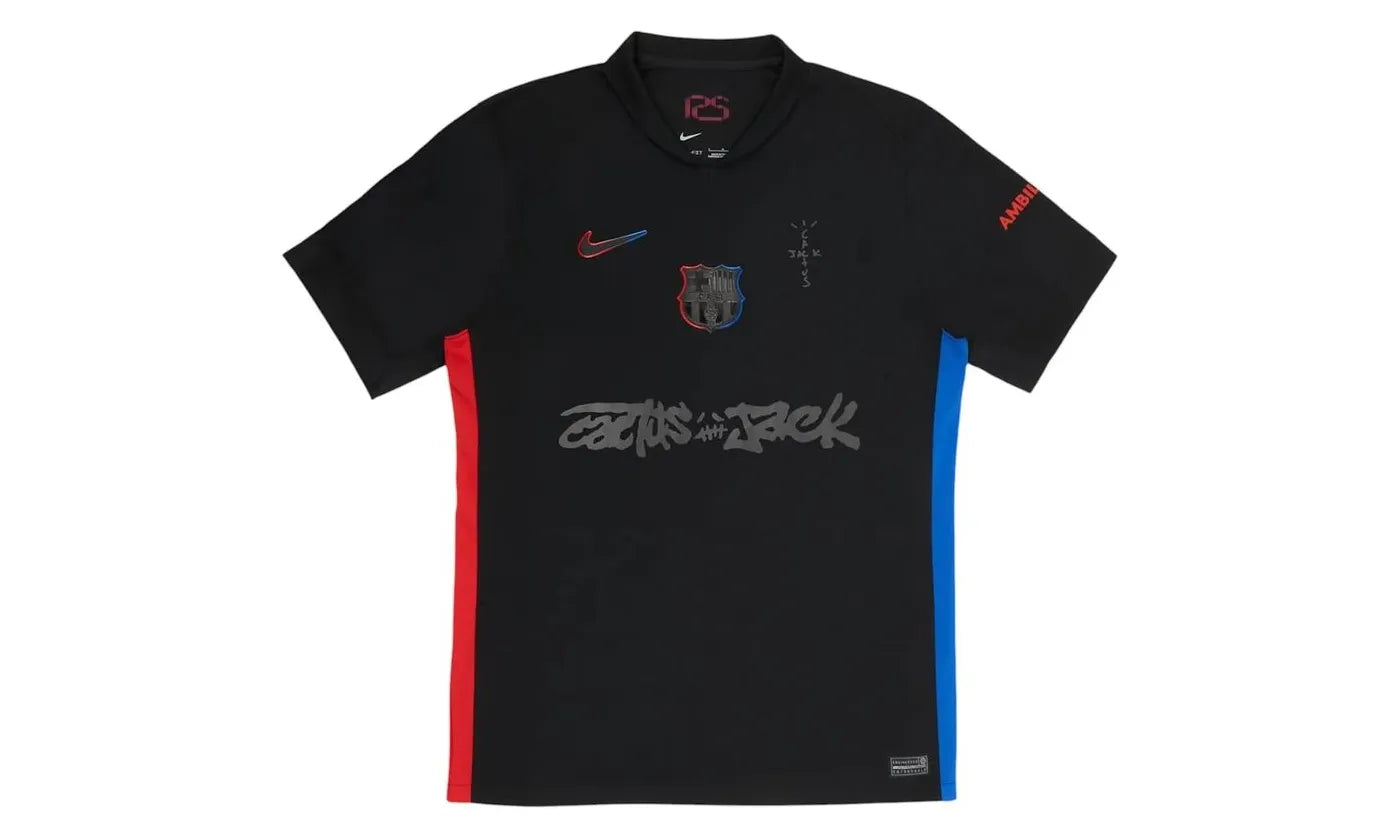 Travis Scott x FC Barcelona 2024/25 Match Away Cactus Jack Jersey Black - TS-TSXFB2-BLACK