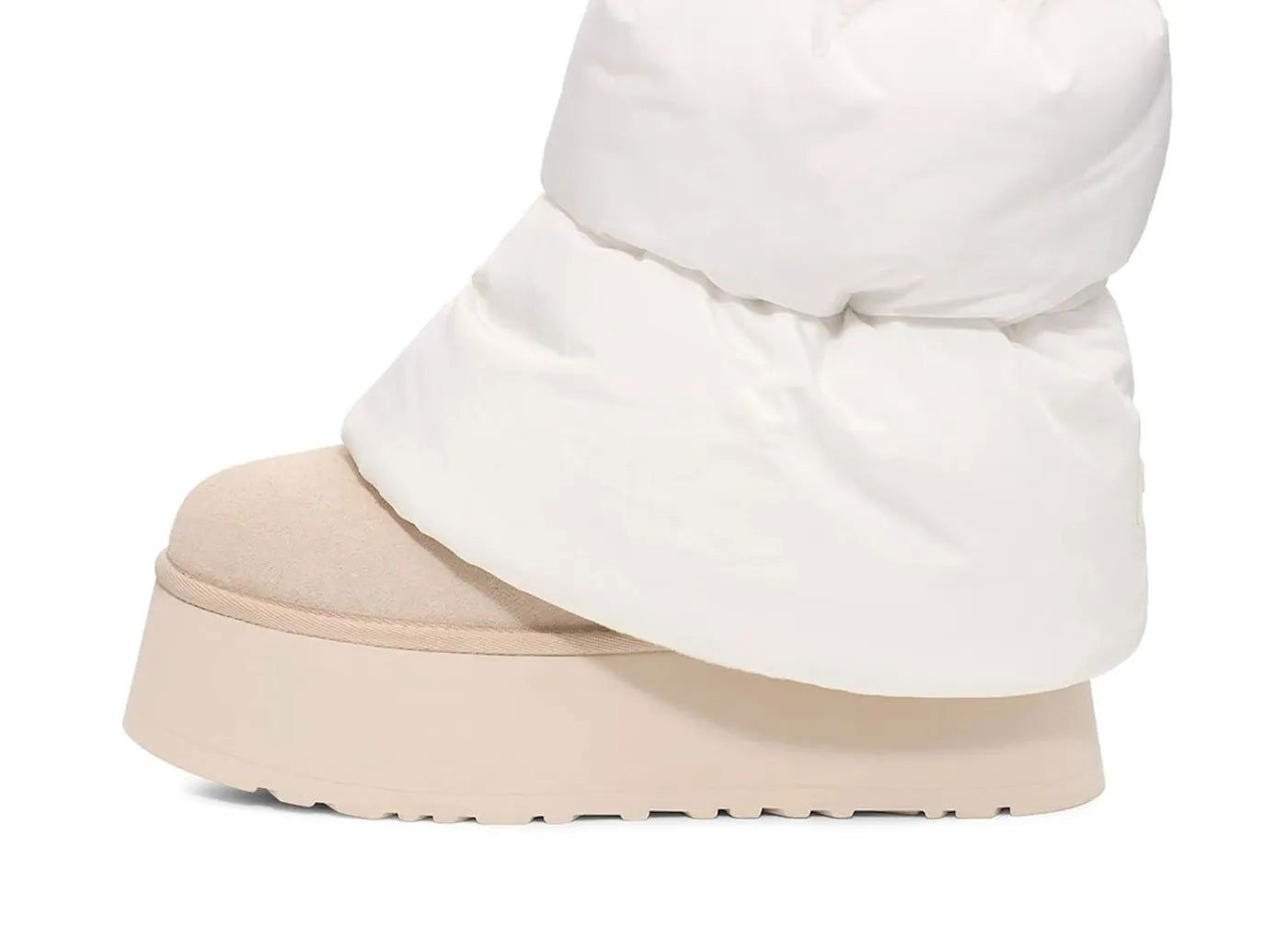 UGG Classic Mini Dipper Puffer Boot White Ceramic