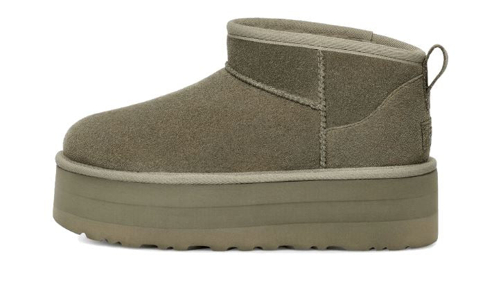UGG Classic Ultra Mini Platform Moss Green – limitierter Sneaker bei Shade Studios