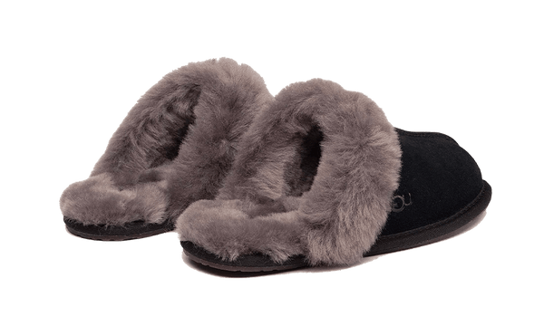 UGG UGG Scuffette II Slipper Black Grey - 1106872-BCGR